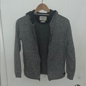Quiksilver Gray Heather Zip Up Hoodie